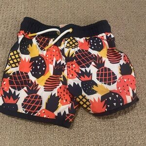 Cat & Jack toddler swim‎ trunks, pineapples, 18 months